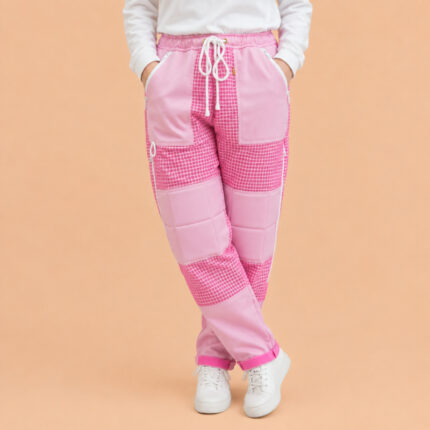 Pink 3-Layer Super Cool Ventilated Mesh Beekeeping Pants with Ankle Protectors